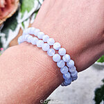 blue lace agaat 6mm armband