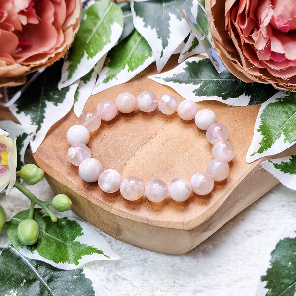 flower agaat natuursteen armband