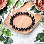 goud obsidiaan briljant geslepen armband