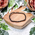 goud obsidiaan facet armband