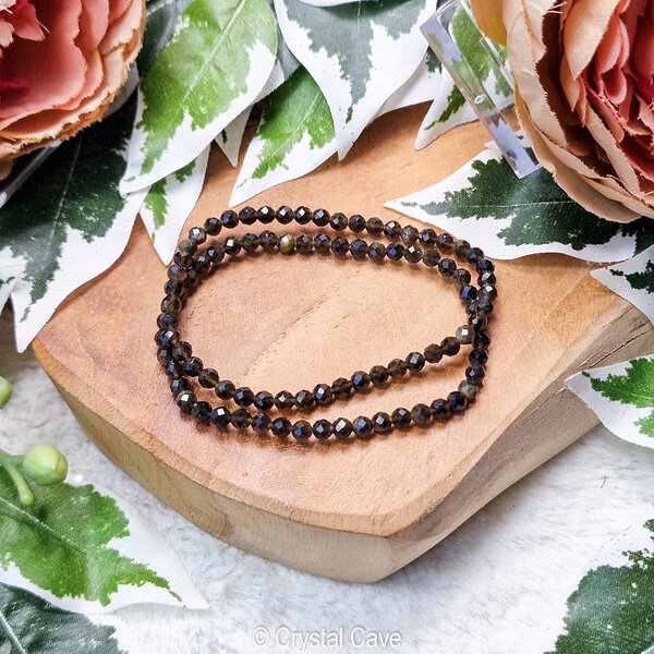 goud obsidiaan facet armband kinderen