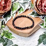 goud obsidiaan facet armbandje