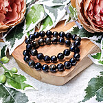 goud obsidiaan luxe armband