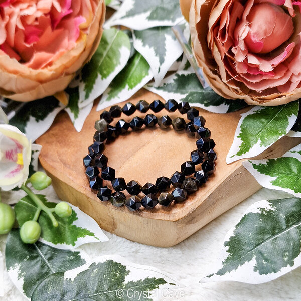 goud obsidiaan spirituele sieraden armband