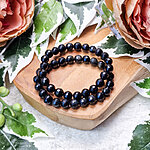 goud obsidiaan vlakjes armband