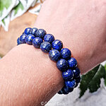 lapis lazuli 10mm facet armband