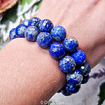 lapis lazuli 12mm facet armband