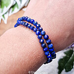 lapis lazuli 4mm facet armband