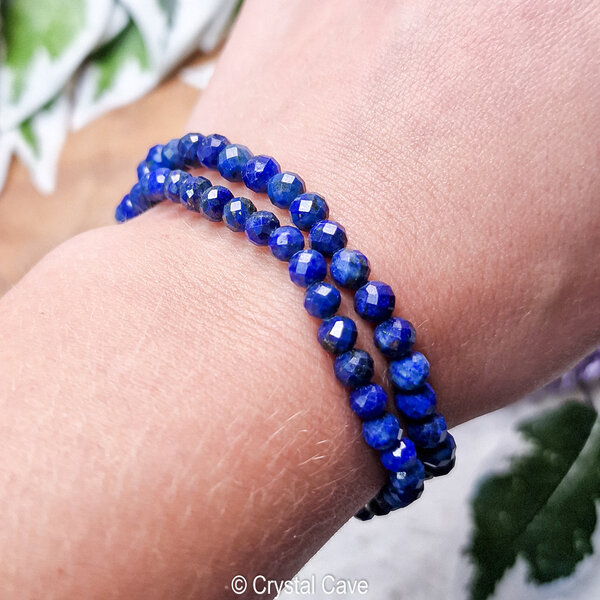 lapis lazuli 4mm facet armband