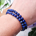 lapis lazuli 6mm facet armband