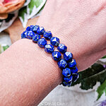 lapis lazuli edelstenen meditatie armband