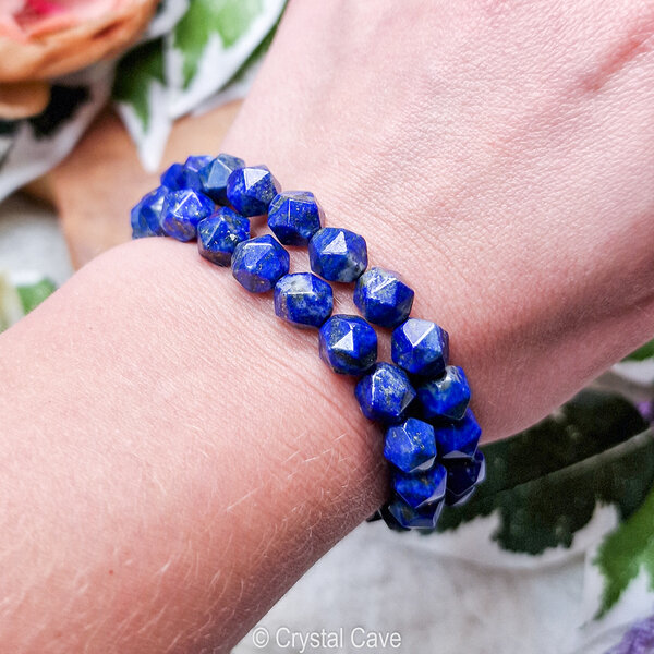 lapis lazuli edelstenen meditatie armband