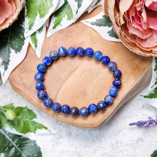 lapis lazuli facet geslepen armband