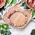 lavendel chalcedoon facet geslepen armband