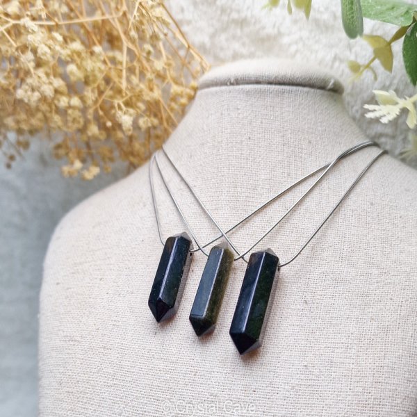 goud obsidiaan dubbeleinder ketting