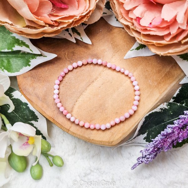 roze opaal edelsteen armband kind