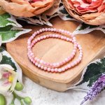 roze opaal facet armband kinderen