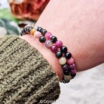 multi toermalijn 6mm armband