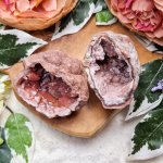 roze amethist geodes