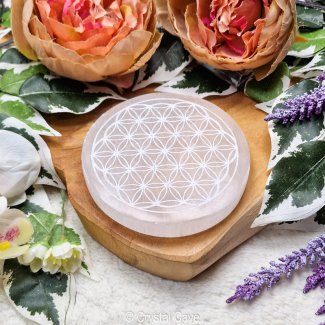 Seleniet Oplaadschijf Flower of Life