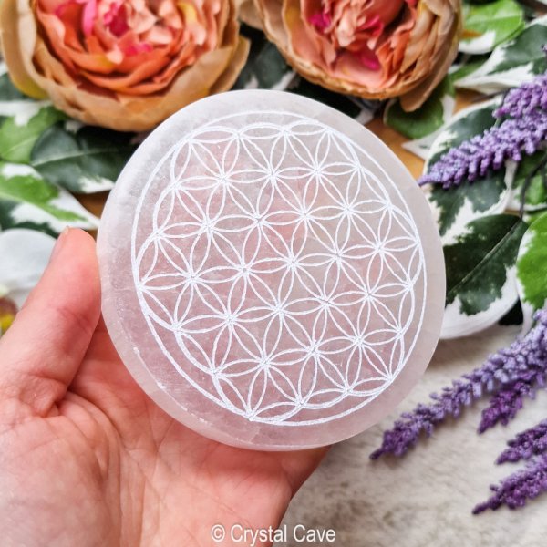 seleniet oplaadschijf flower of life energie